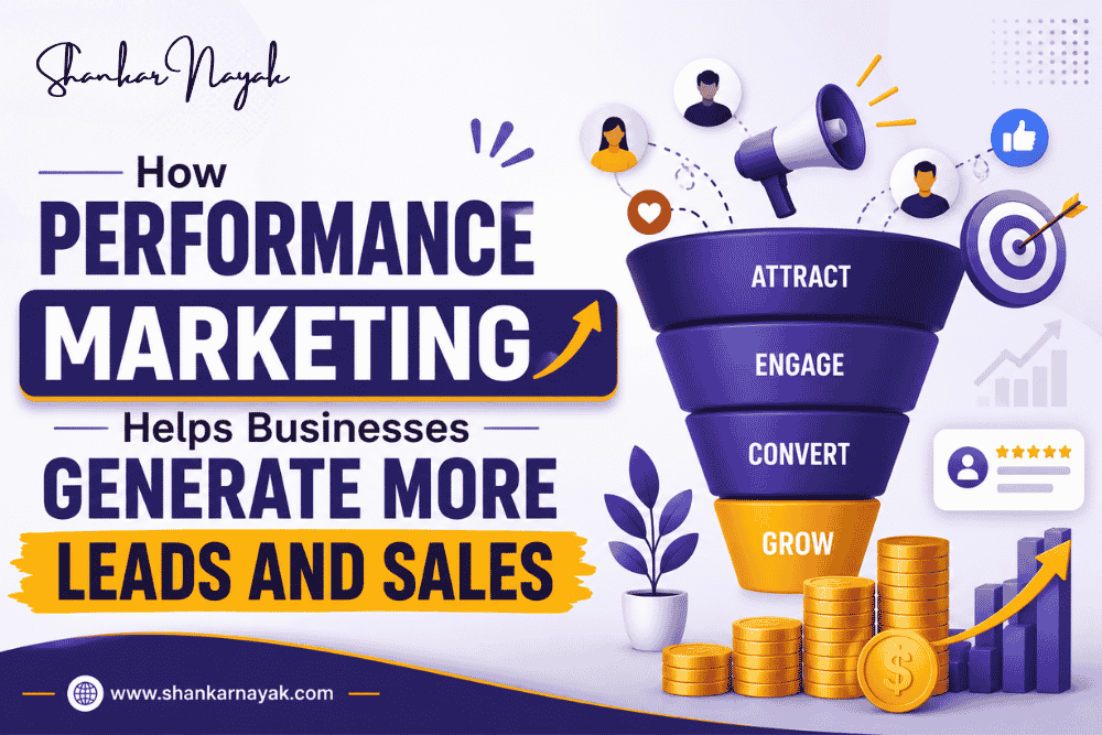 How Performance Marketing Helps Businesses Generate More Leads and Sales through targeted advertising, conversion tracking, customer acquisition, and ROI-focused digital marketing strategies.